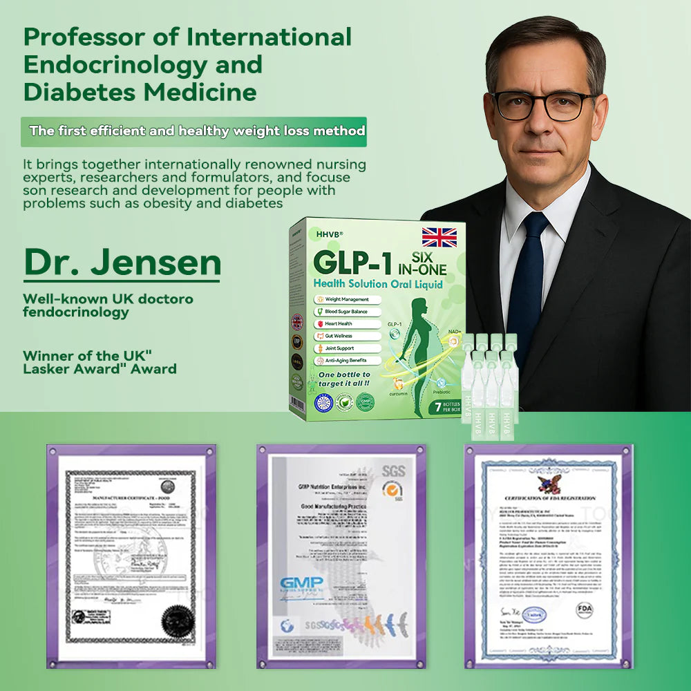 💥 Official Store | HHVB® 💧💧 GLP-1 SIX IN-ONE Health Solution Oral Liquid (Just one dose every a day — visible results in just 7 days) ✅ For obesity, cardiovascular health, diabetes, sleep apnea, joint issues, and more